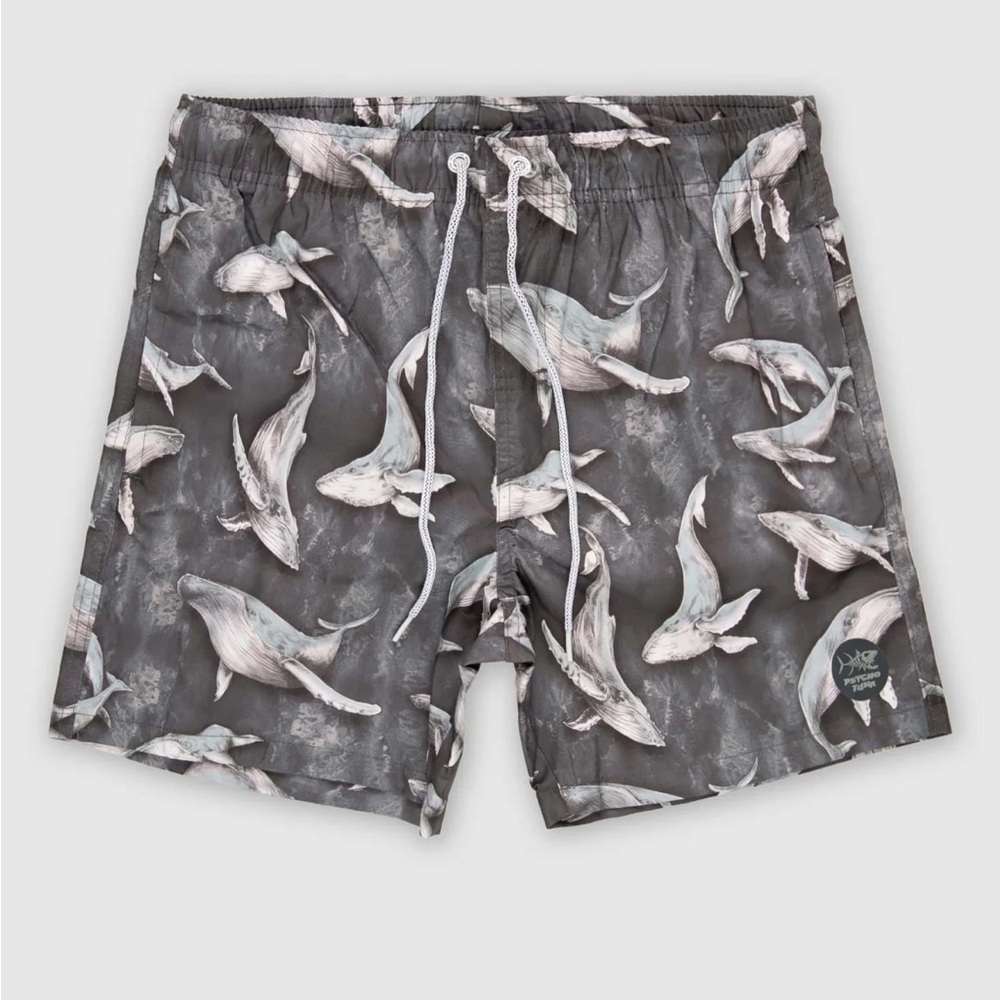 Psycho Tuna HUMPBACK WHALES SWIM SHORTS